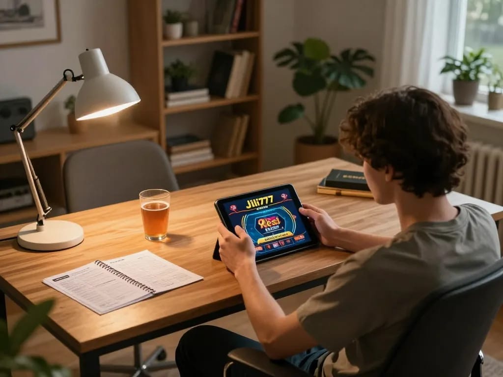 Engage in Jili777 Rest online casino gameplay from a cozy home setup.