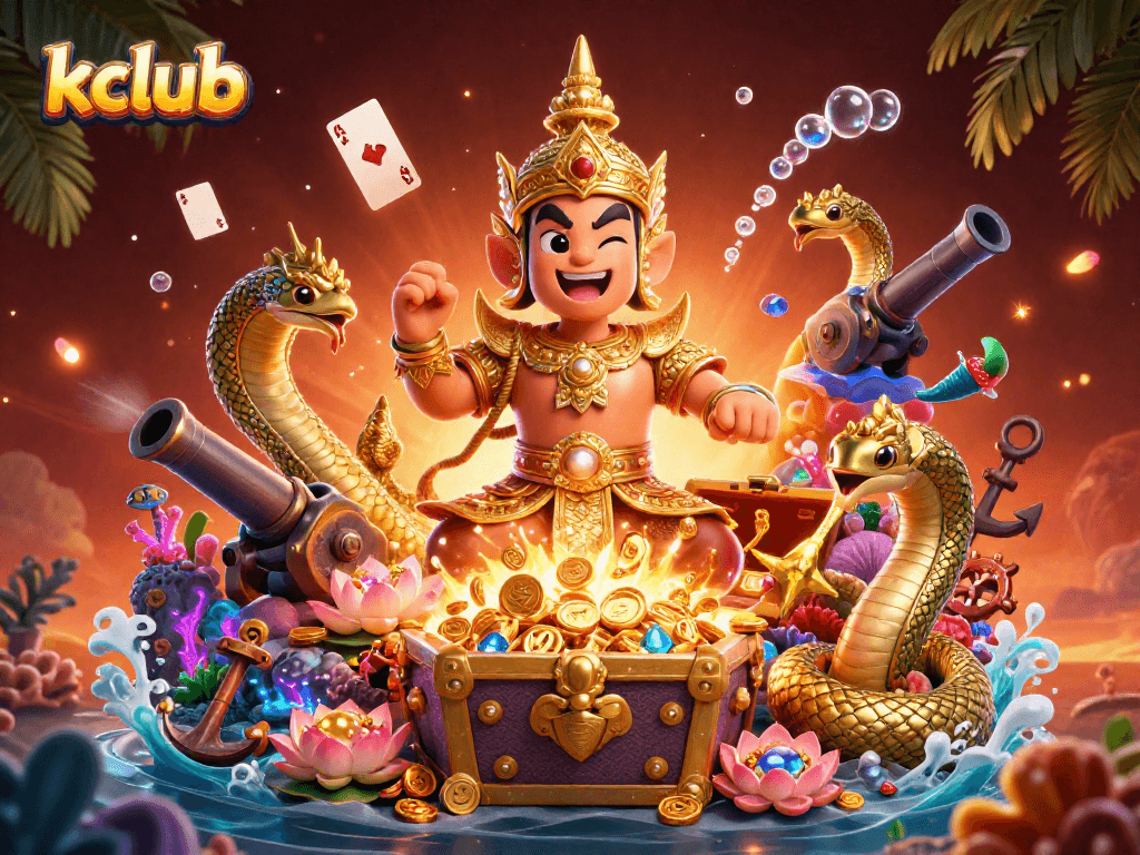 Kclub offers exciting underwater adventures with vibrant 3D characters and rich, engaging gaming experiences.