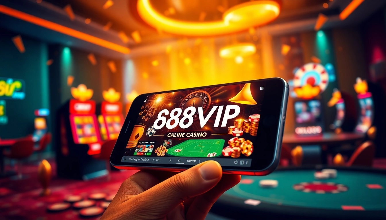 Engaging players at 68VIP online casino with exciting live games and vibrant slot machines.
