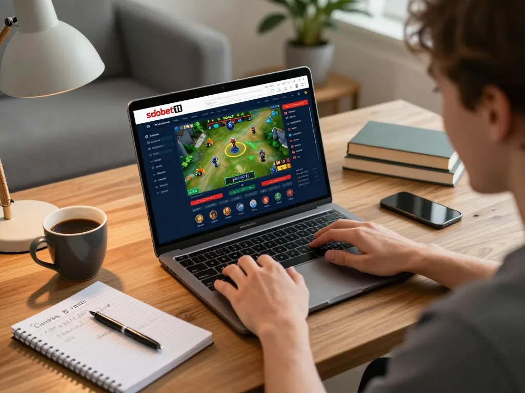 Experience the excitement of sbobet11 while placing bets in a cozy home setup.