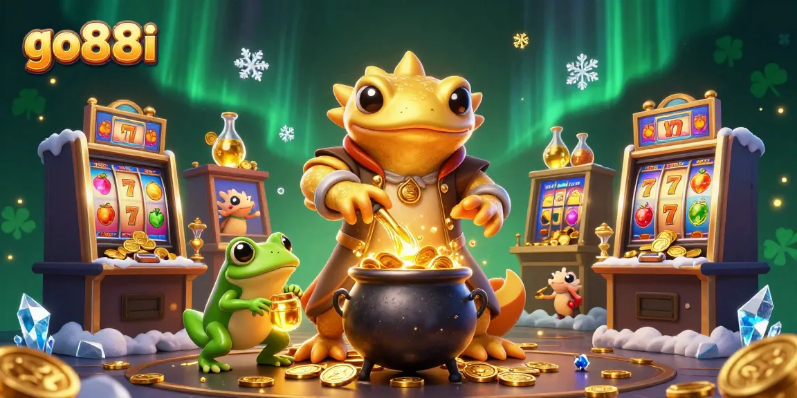 Experience thrilling wins with go88i's dynamic 3D illustration featuring golden gameplay elements.