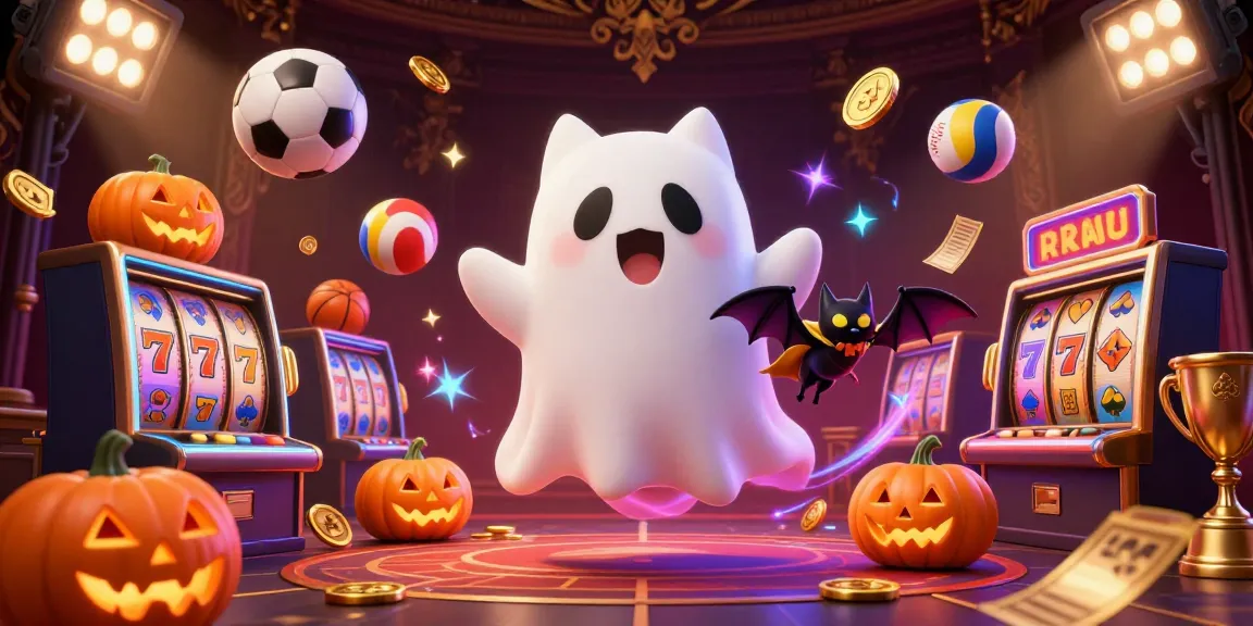Experience thrilling wins at Go88 in a vibrant haunted casino scene filled with jackpots and playful characters.