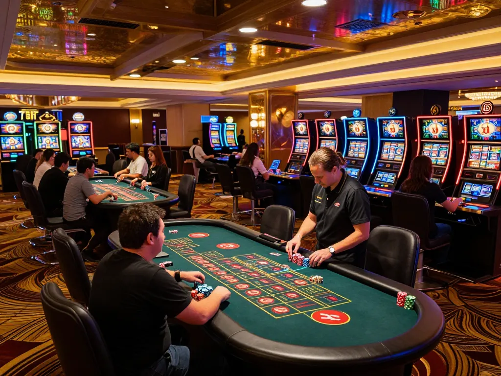 Players engaging in high-stakes bets at MM88 casino's roulette table, showcasing vibrant gaming atmosphere.