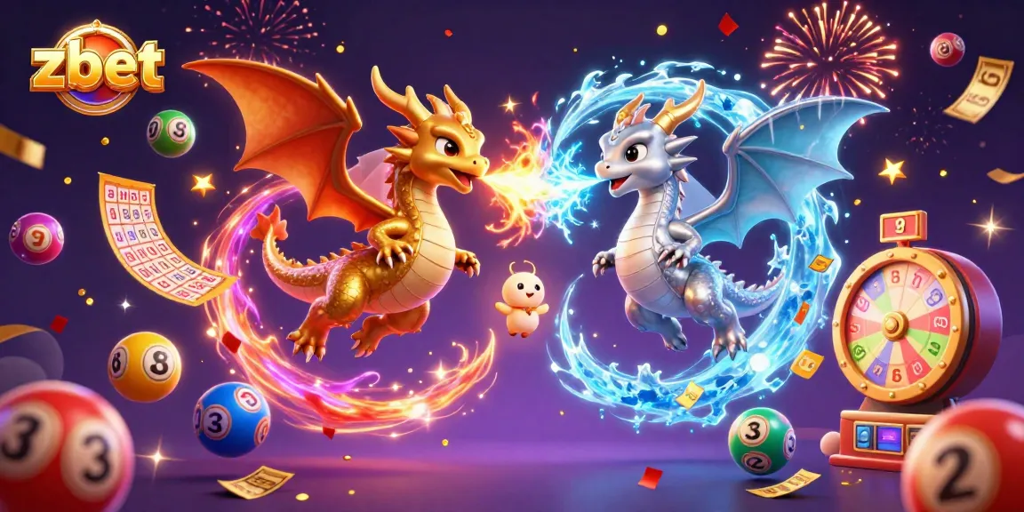 Experience the excitement of zbet with dynamic lottery elements and vibrant dragons in action.