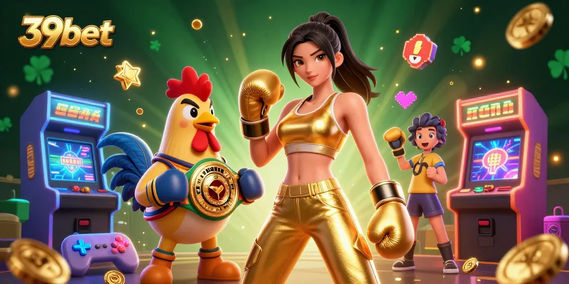 Engage with 39bet's vibrant world of online gaming featuring dynamic characters and action-packed casino elements.