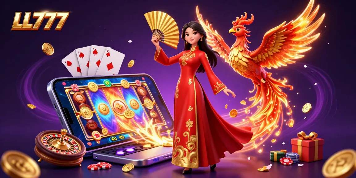 LL777 showcases an exciting gaming adventure with immersive characters and dynamic slot game elements.