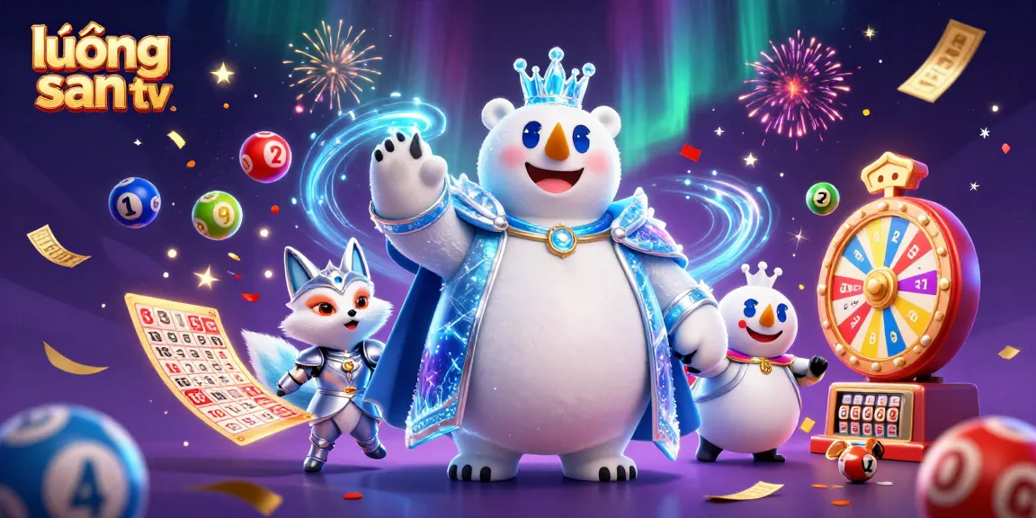 Experience the excitement of lương sơn tv with dynamic lottery balls, gold tickets, and festive confetti!
