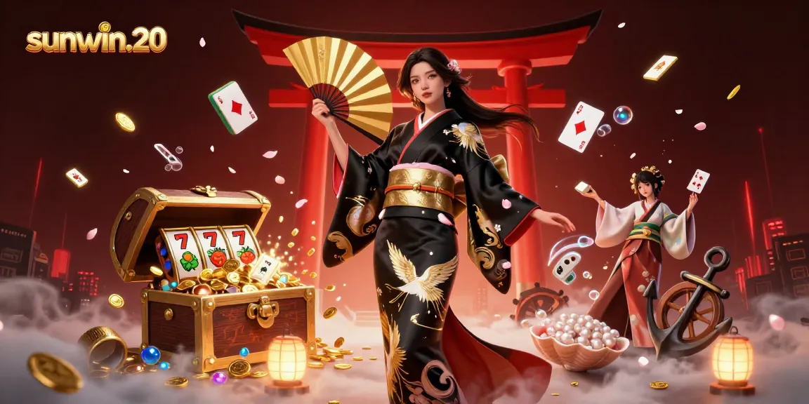 Engage with thrilling games at sunwin.20's casino featuring vibrant characters and slot elements.