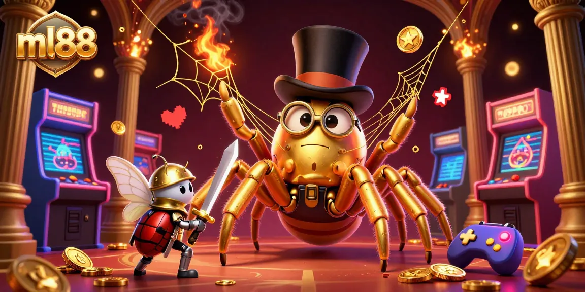 Experience thrilling gaming action with ml88, where vibrant characters and dynamic casino elements collide in an exciting atmosphere.