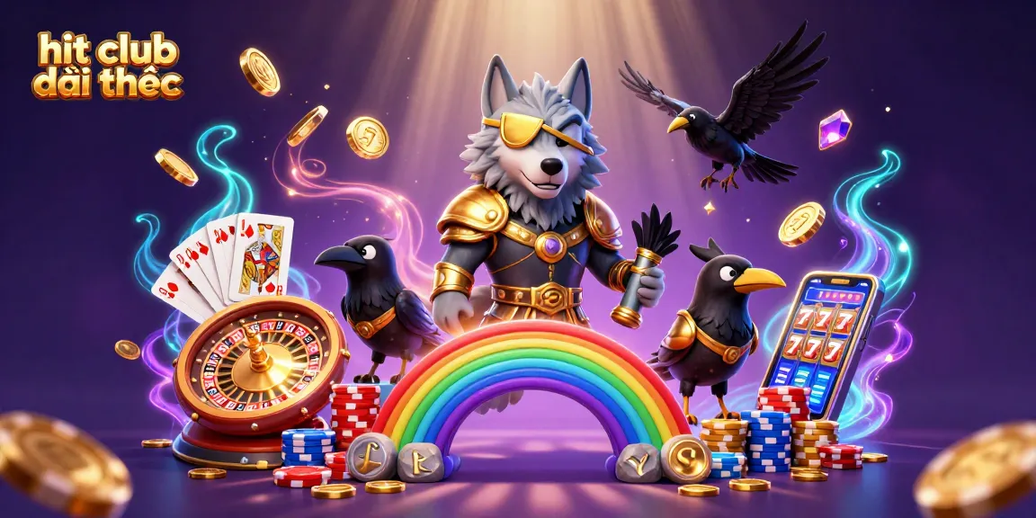 Engage in winning strategies at hit club đổi thưởng amidst vibrant casino elements.